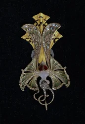 Art Nouveau Pendant Entitled 